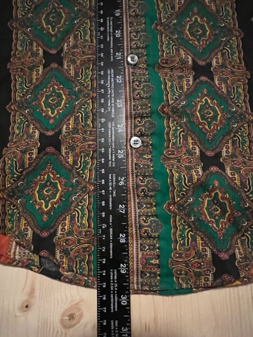 Vintage Trace Legere Collection Mens Shirt Permanent Press Paisley Made in USA - Picture 6 of 9